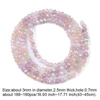 ราคา Beebeecraft 1 Strands Faceted Electroplate Glass Rondelle Beads Pearl Luster Plated Tiny Loose Spacer Beads for Craft Jewelry Necklace Bracelet Making (12914699467)