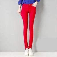 ราคา กางเกงยีนส์ดินสอสีลูกกวาดขนาดใหญ่25 34สำหรับแฟชั่นสำหรับผู้หญิงกางเกงขายาวผ้ายีนส์ยืดได้แบบเกาหลีกางเกงขายาวลำลองสกินนี่เอวสูง Vsyo (18462512888)