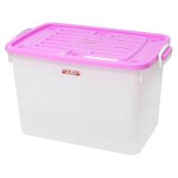 ราคา HomePro กล่องเก็บของ มีล้อ ฝาล็อค 140 ลิตร ฝาสีชมพู แบรนด์ STACKO (18692280004)