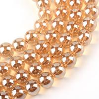 ราคา 10Strand Electroplate Glass Beads Strands Rainbow Plated Round Sandy Brown 4x4 5mm Hole 1mm about 200pcs strand (12914640492)