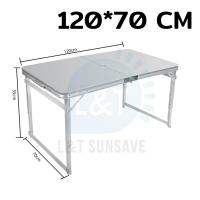 ราคา ถูกสุดๆ โต๊ะกระเป๋าพกพา โต๊ะพับ อลูมิเนียมแท้ พร้อมเก้าอี้ 4 ตัว โต๊ะ เก้าอี้ แค้มปิ้ง (11186330023)