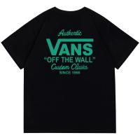 ราคา Fashion VANS เสื้อยืดผ้าฝ้ายแขนสั้นแท้สำหรับผู้ชายและผู้หญิงสไตล์พื้นฐานสีทึบหลากหลายและสะดวกสบาย Tee (20836178091)