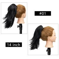 ราคา กิ๊บติดผมหางม้าแบบคลิปหนีบผมตรงยาวสีบลอนด์หางม้าตัวเล็กวิกผมปลอมหางม้าอุณหภูมิสูง (21358427479)