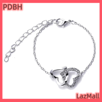 ราคา PDBH เซลแฟลชเซ็ต5ชิ้นเครื่องประดับรูปหัวใจสำหรับผู้หญิงแหวนตุ้มหูสร้อยคอพลอยเทียมรูปหัวใจคู่เครื่องประดับรูปหัวใจคู่ (21205085126)