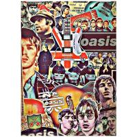 ราคา โปสเตอร์ วงดนตรี ร๊อค โอเอซิส Oasis โปสเตอร์วง A3 (20872873019)