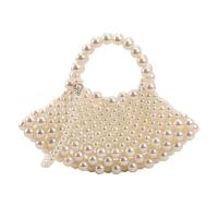 ราคา COD 2023 new version fan shaped mini childrens hand held concave shape hand carry messenger pearl bag womens (18810622554)