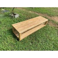 ราคา CPG ชั้นวางทีวีตั้งโต๊ะ 45x145สูง35CM โต๊ะวางทีวีไม้สัก ชั้นวางไม้สัก2ชั้น ชั้นวางของ ชั้นวางเอนกประสงค์ รุ่นปกทึบ งานไม้ดิบ K 323 (19354752361)