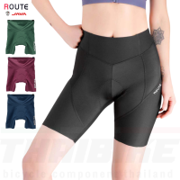 ราคา ผู้หญิง กางเกงปั่นจักรยานขาสั้นเป้าอิตาลี ยี่ห้อ Route by JAVA ของแท้ มีกล่อง (17418383717)