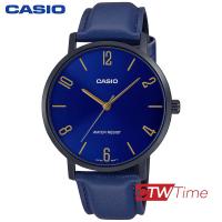 ราคา Casio Analog Men Watch นาฬิกาข้อมือผู้ชาย สายหนัง รุ่น MTP VT01BL (12660972326)