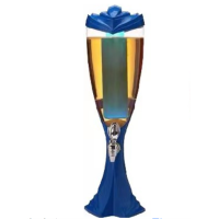 ราคา ทาวเวอร์เบียร์ 3L เบียร์ทาวเวอร์ หลอดใส่เบียร์ หลอดกดเบียร์ Beer Tower หลอดใส่น้ำ มาพร้อมกับไฟเพื่อเพิ่มสีสัน (20068487572)