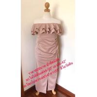 ราคา ชุดราตรีคนอ้วน 44 46 48 50 ชุดไปงานกลางคืน เสื้อผ้าออกงานกลางคืนคนอ้วน เดรสไปงานเลี้ยง ชุดราตรียาวคนอ้วน (21253593352)