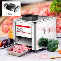 ราคา เครื่องหั่นหมู เครื่องตัดเนื้อ สไลด์เนื้ออัตโนมัติ เครื่องหั่น เครื่องหั่นไฟฟ้า สามารถเลือกใบมีดได้หลายแบบ คุณภาพที่เชื่ (18694317799)
