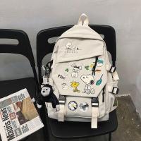 ราคา Peanuts Comic Backpack Snoopy Loopy ยุบแขกรอบๆนักเรียนชายและหญิงความจุขนาดใหญ่ Pop Graffiti Bag (14883019682)