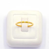ราคา Happy Jewelry แหวนสไตร์มินิมอล เพชร 3 เม็ด ทองแท้ 9k 37 5 เพชรเกสร ME750 (16970576742)