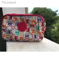 ราคา กระเป๋าเงิน กระเป๋าสตางค์ คล้องมือ Kipling 3ซิป ลาย gift (9143077906)