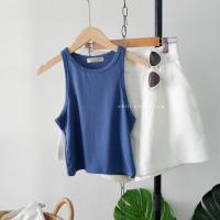 ราคา เสื้อครอปแขนเว้า ผ้าเรย่อนเนื้อนิ่มเด้ง (17411696086)