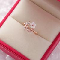 ราคา 2022ใหม่แฟชั่นคริสตัลแหวน Zircon หวานดอกไม้ผีเสื้อเปิดแหวนหญิงเครื่องประดับหมั้นเครื่องประดับ (21171257539)