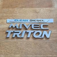 ราคา โลโก้ TRITON MIVEC CLEAN DIESEL ตัวหนังสือฝาท้าย จำนวน 3 ชิ้น (14983950646)