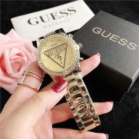 ราคา Guess Diamond Stainless steel strap Women Watch Lady Caual Quartz Watch Wanita Jam Tangan (16301771274)