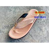 ราคา รองเท้าหนีบ Gooddy ลายใบไม้ พื้นนิ่ม (19269640471)