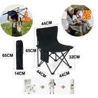 ราคา เก้าอี้ตกปลา เก้าอี้ปิคนิค เก้าอี้สนามพับได้ เก้าอี้สนามแคมป์ปิ้ง Camping Chair พับกลางแจ้งตกปลาชายหาดปิกนิกเก้าอี้แบบพกพา นั่งสบาย สีดำ (21347004385)