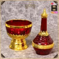 ราคา ชุดกรวดน้ำ ลายไทยวิจิตร ที่กรวดน้ำคุณภาพดี ชุดกรวดน้ำพลาสติก ลายไทยสวยงาม (14664736077)