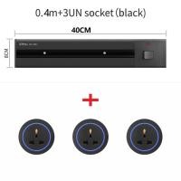 ราคา LEJIA Power Track Socket Wall Plug Socket Switch 600mm1000mm Power Track 13AUSBUniversal Adapter Socket blackgray (15263424504)