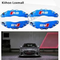 ราคา 4ชิ้นออดี้คาลิปเปอร์3D โลหะผสมคาลิปเปอร์ฝาครอบล้อตัดเบรกฝาครอบโลหะคาลิปเปอร์ปกสากล (14573652542)