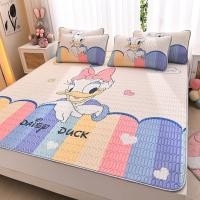 ราคา ฤดูร้อนการ์ตูนแผ่นเตียง H Ello K Itty Cinnamoroll Sanrio ปรับลื่น Kawaii ที่นอนครอบคลุมคู่เดียวพระมหากษัตริย์พระราชินีเตียง (19611792473)