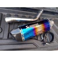 ราคา ชุดท่อสลิปออน GPX Demon Gr200Rแสตนเลสเกรด 304 อย่างดีสวมปลายท่อแต่งขนาด 2 นิ้ว 51 มม AK 18นิ้วใบอ้วนสีรุ้งปากเคฟล่า (8355149990)