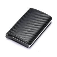 ราคา Mens Rfid Anti theft Safe Smart Thin Slim Smart Wallet Credit Card Holder Women Luxury Brand Design Business Cardholder Purse (20130303985)