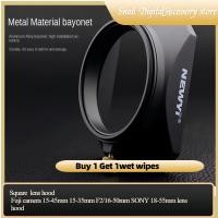 ราคา ฝาครอบเลนส์สำหรับฟูจิสี่เหลี่ยมกล้อง15 45มม 15 35มม F2 16 50มม SONY 18 55มม เลนส์ฮูด (21296425769)