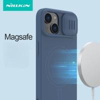 ราคา Nillkin ที่ปกป้องกล้องซิลิโคนของเหลวฝาปิดสไลด์เลนส์เคสสำหรับ Apple iPhone iPhone 15 Pro Max 15 Plus 15 Pro 15 MagSafe ฝาหลังกันกระแทกเคสโทรศัพท์ซิลิโคนอ่อนนุ่ม (20400683609)