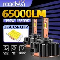 ราคา ชุดไฟเทอร์โบสำหรับรถยนต์ D1S D4S D5S D3S D2S lampu depan LED ซีนอน D1R 65000LM D3R D2R D4R อัตโนมัติโคมไฟขนาด1 1 6500K 150W 12V 24V (21171172813)