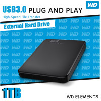 ราคา COD wd elements external harddrive ของแท้ USB3 0 2 5 hdd external 1tb 2tb ฮาร์ดดิสก์พกพา การประกันคุณภาพ รับประกัน 3 ปี (21204444045)
