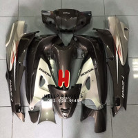 ราคา ชุดสี เฟรม ฮอนด้า เวฟ 125 อาร์ wave 125 R สีเทาดำตัดบรอน เบ้ากุญแจกลม ครบชุด 12 ชิ้น รถปี 2004 รับประกันสินค้า พร้อมส่ง (19179708442)