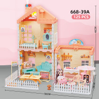ราคา เด็กผู้หญิงเล่นบ้านในฝันคฤหาสน์วิลล่าบ้านเจ้าหญิงบ้าน diy บ้านซิลวาเนียนหลังใหญ่ บ้านตุ๊กตาหลังใหญ่ บ้านตุ๊กตาหลังใหญ่ (19082013848)
