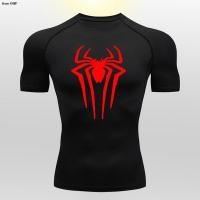 ราคา เสื้อยืดรัดกล้ามเนื้อ1ตัวสำหรับผู้ชายเสื้อยืดฟิตเนสโยคะเสื้อวิ่งรัดรูปมวย MMA สำหรับผู้ชายเสื้อยืดรัดรูปกีฬาวิ่ง Gmy (19717084966)