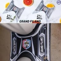 ราคา แผ่นยางกันลื่นวางเท้า ขอบสีเทาอ่อน Filano แผ่นยางรองพักเท้า ลายTop Mode GFN แต่ง ยามาฮ่า grand filano (15945326659)