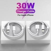 ราคา PD 20W 30W ที่ชาร์จเร็วสำหรับ USB Apple iPhone 11 12 13 14 Pro Max USB C สายข้อมูล X XS XR 8 7 6 6S Plus SE สายเคเบิลหลอดไฟ (19818191545)