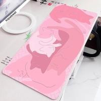 ราคา Kawayi Cute Cat แผ่นรองเมาส์ขนาดใหญ่ แผ่นรองเมาส์คอมพิวเตอร์ยางธรรมชาติ แผ่นรองเมาส์เกมมิ่ง แผ่นรองโต๊ะข้างล็อค (20563706560)
