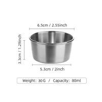 ราคา feibeinan66 จานปรุงรสสแตนเลสกลมหม้อร้อนจุ่มชามอาหารซอสภาชนะ (19970663895)