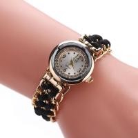 ราคา นาฬิกาข้อมือสายถักทำจากโลหะผสมแบบปรับได้กำไลข้อมือควอตซ์สำหรับผู้หญิงสายนาฬิกาข้อมือของขวัญเครื่องประดับ (15194919225)