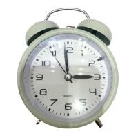 ราคา TeleCorsa นาฬิกาปลุก นาฬิกาปลุกกระดิ่ง นาฬิกาทรงวินเทจ นาฬิกาเดินเรียบ คละสี รุ่น huari alarm clock green 00A (20900282312)