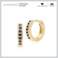 ราคา Gemondo ต่างหูทองคำ 9K ประดับไพลิน Blue Sapphire ทรงต่างหูห่วง ขนาด 10 มม ต่างหูไพลิน ต่างหูห่วงทอง ต่างหูทองแท้ (18914372607)