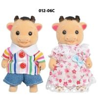 ราคา ตุ๊กตาสัตว์ป่าขนาดเล็กสำหรับครอบครัวจาก1 12ตุ๊กตากระต่ายเสือครอบครัวของเล่นในบ้านตุ๊กตาเด็กทารกแมวกระต่ายของขวัญวันคริสต์มาส (21170314518)