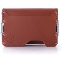 ราคา DANGO PRODUCTS Dango D03 Dapper Bifold EDC Wallet Made in USA Genuine Leather Slim Minimalist Metal RFID Blocking Whiskey Brown Satin Silver (10924598728)