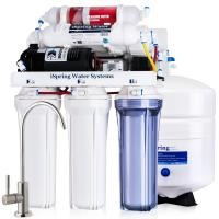 ราคา iSpring RCC1P AK Alkaline Water Filter Drinking Water Filtration System 6 Stage 100GPD Reverse Osmosis System Under Sink and Pump TDS Reduction Balance the pH Promotes good health (20952990994)
