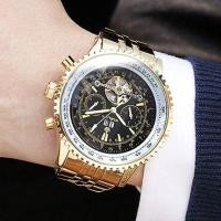 ราคา 2023มก ORKINA นาฬิกาข้อมือนาฬิกาข้อมือสีดำนาฬิกากลไก Tourbillon เหล็กกล้าไร้สนิมหรูหราผู้ชาย Reloj Hombre (20363526423)