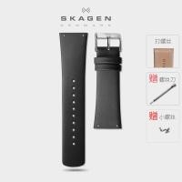 ราคา 24มม Skagen สายนาฬิกาหนังแท้แบบสกรูสีดำสีน้ำตาลใช้แทนเสียงแบริง CK (16933530742)